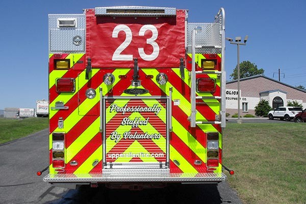 Pierce Arrow XT fire engine - new pumper sales in PA - rear