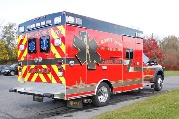 2014 Braun Chief XL - new type I ambulance sales in Pennsylvania - passenger rear