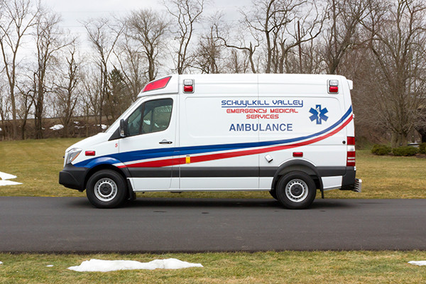 Schuylkill Valley EMS - Demers EXE Type II Ambulance - driver side