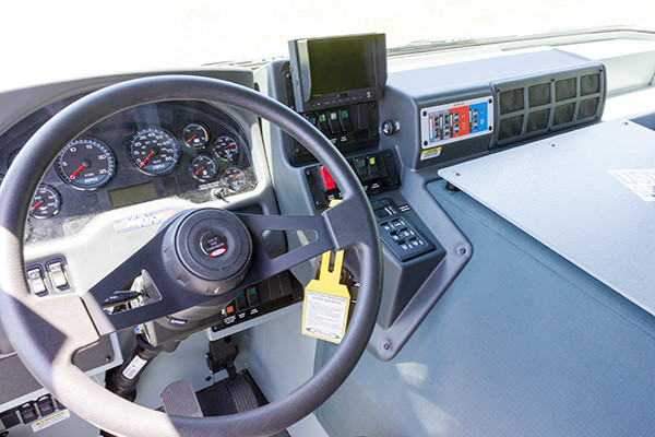2016 Pierce Enforcer PUC - rescue pumper fire engine - driver seat view