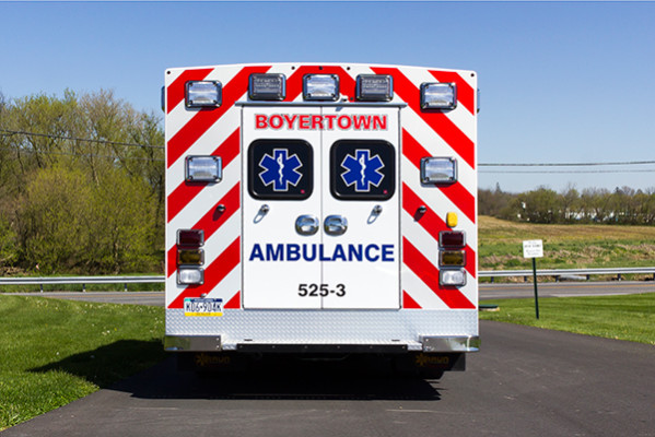 2016 Braun Chief XL type III ambulance - Chevy G4500 - rear