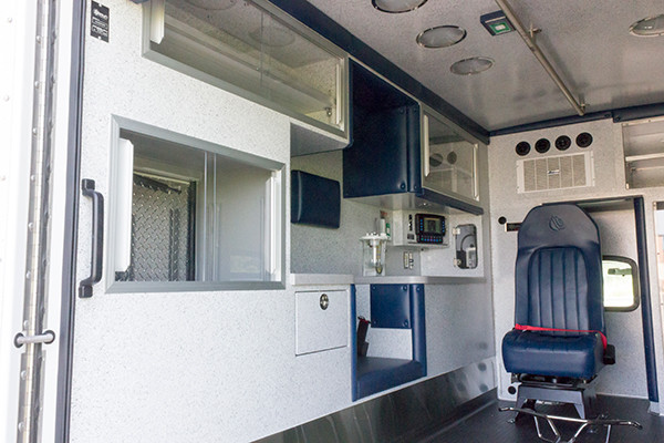 2016 Braun Express Plus - Type I ambulance - module interior driver side