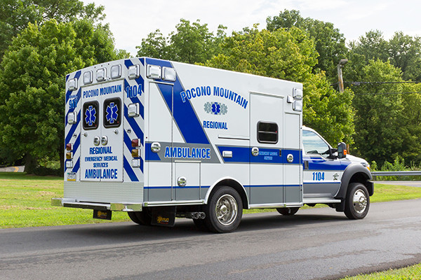 2016 Braun Express Plus - Type I ambulance - passenger rear