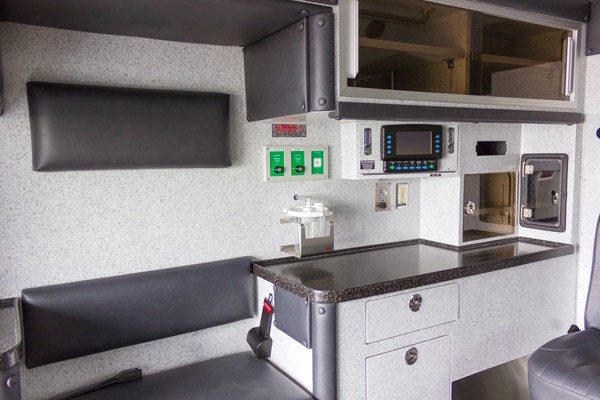 2016 Braun type III ambulance - module interior detail