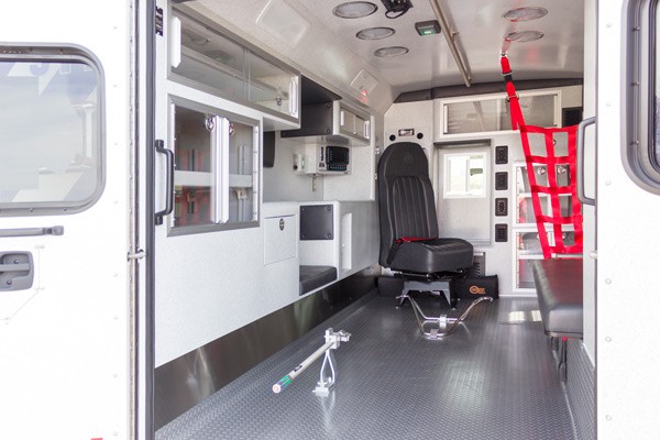 new 2017 Braun Type III ambulance sales in PA - module interior driver side