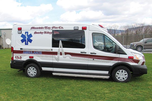 MOUNTAIN TOP FIRE COMPANY - Demers TRANSIT EXE Type II Ambulance
